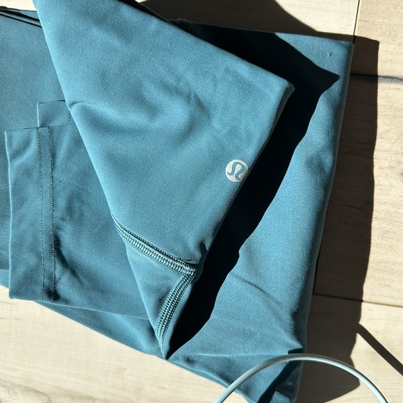 Lululemon Wunder Under pants Teal/blue colour Size 6 Almost 25” - Picture 3 of 6